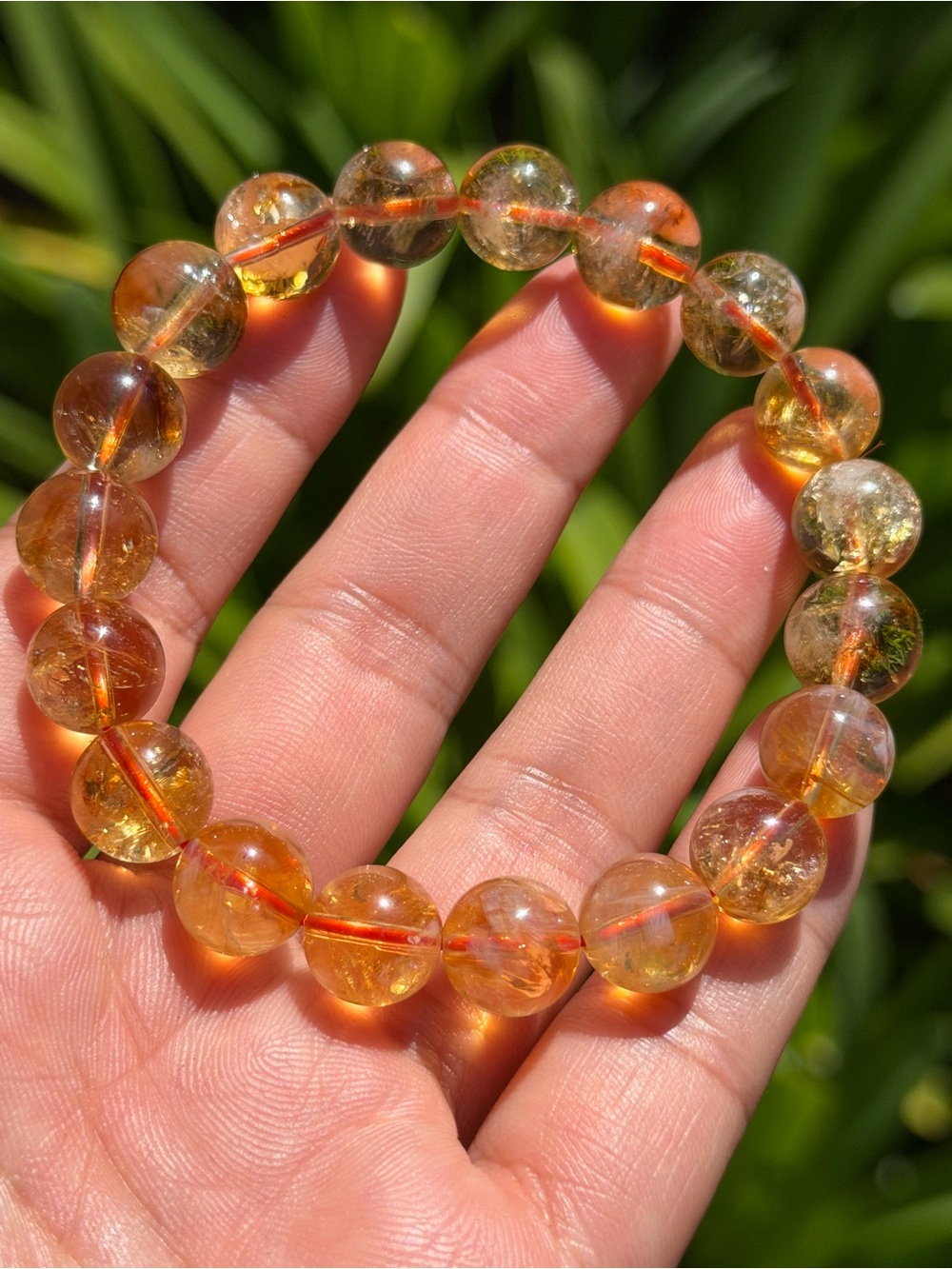 11mm Golden Citrine Stretch Bracelet 2058